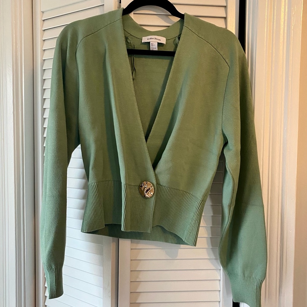 & Other Stories Waisted Knitted Wrap Cardigan - Picture 3 of 3